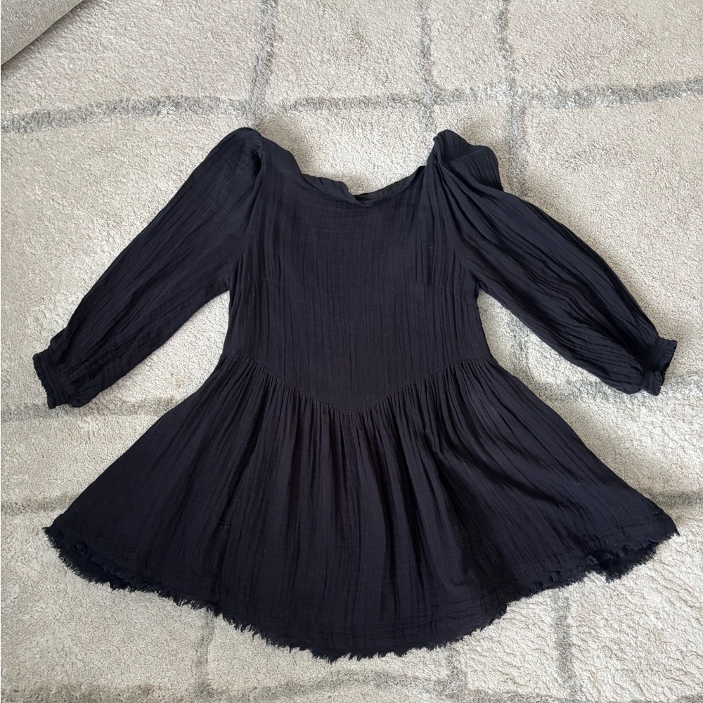 Free People Black Mini Dress